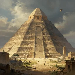 mystical landscape, ancient civilization, digital painting, cgsociety, concept art, sharp focus, illustration, highly detailed, mysterious pyramid, artstation, art by greg rutkowski