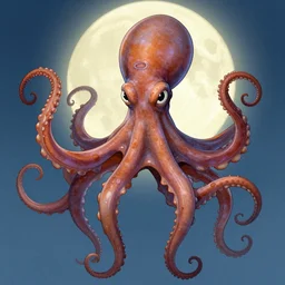 Octopus movie poster by Drew Struzan trending on artstation