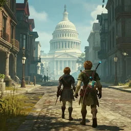u street washington dc in botw, breath of the wild screenshot