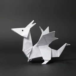 An origami dragon