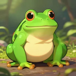 ( frog with a muscular body )!!!!