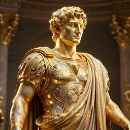 portrait of wonderful ancient roman emperor, glowing, ornate and intricate, jaw dropping, dynamic lighting, intricate and detailed, 4 k octane render