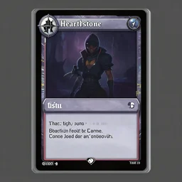 template of the front of a hearthstone cyberpunk trading card. open as a psd file in photoshop. space for text and statistics. made by fantasy flight games. uncropped