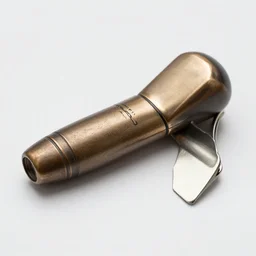 mac 1 0 magazine clip, side view, realistic, in bronze