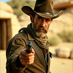 arron paul as the man with no name in the good the bad and the ugly
