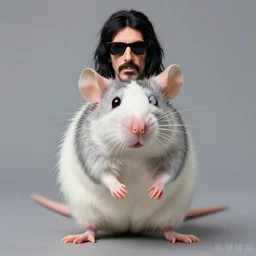 frank zappa as an attractive rat