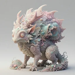 breathtaking delicate detailed concept art creature, by miho hirano, bizarre compositions, exquisite detail, pastel colors, 8 k