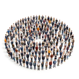 1 million people on a photo