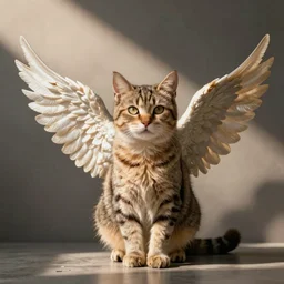 a cat with wings