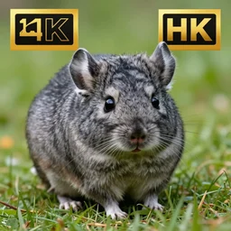 a pudu chinchilla!!! hybrid! hyper realistic!! realistic lighting!! wildlife photographer of the year!!! bold natural colors, national geographic, hd, wide angle, 8 k