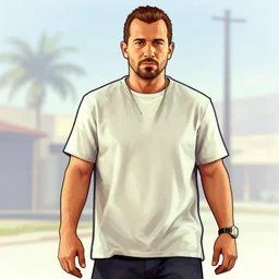 lee everett, gta v cover art, art by stephen bliss