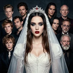 portrait of a young alyssa milano as a gothic bride, dan mumford, beeple, wlop, rossdraws, james jean, marc simonetti, artstation giuseppe dangelico pino and michael garmash and rob rey and greg manchess and huang guangjian and makoto shinkai
