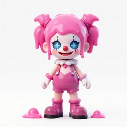 cyberpunk clown girl made of pink slime, cartoon, transparent, behance hd artstation by jesper ejsing by rhads, makoto shinkai and lois van baarle, ilya kuvshinov, ossdraws
