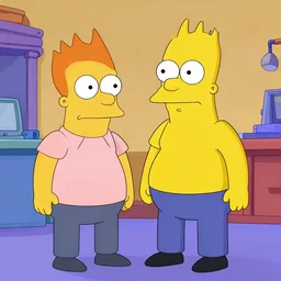 a fusion between bender and fry