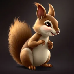 beautiful detailed character design of a cartoon squirrel, tlk, profile pic. deviantart adoptable, style of maple story and zootopia, portrait studio lighting by jessica rossier and brian froud in the style of disney, artstation deviantart alphonse mucha