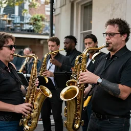 a jazz band in new orleans
