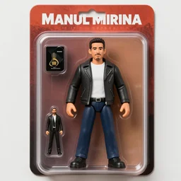 action figure of lin manuel miranda, award winning product photography