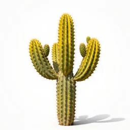 golden prickly pear cactus, photorealistic wildlife photography, full body, isolated on a pure white background, centered, entire subject in frame, sharp focus, soft studio lighting