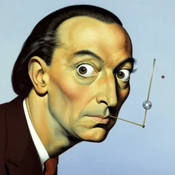 Quantum mechanics portrayed in an artwork by Salvador Dali