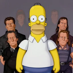 homer simpson as a real person, studio portrait, funky lighting, realistic, by gaston bussiere, katsuya terada, frank frazetta, tom of finland, trending on artstation
