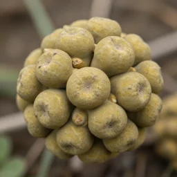 a photograph of plant galls
