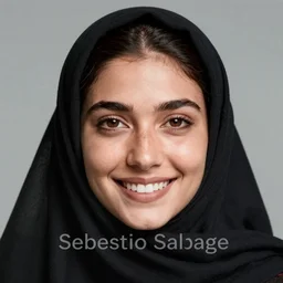portrait of a veiled woman, bright eyes, smiling face, symmetric face, studio light, hdr, nikon 2 4 mm f / 1. 8 g, by sebastiao salgado