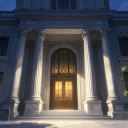 the grand entrance, art by kotaro chiba, volumetric lighting, epic composition