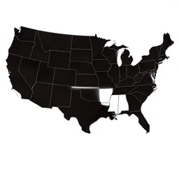 map of the united states if there were two floridas, svg