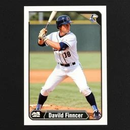 a baseball card of david fincher