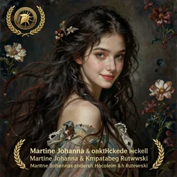 facial portrait of a young pretty woman in flowing dress, arrogant, mysterious, long fine flowing hair, delicate, looking at camera, slightly awkward smile, realistic face, no hands visible, intricate, stylish, elegant, grimdark fantasy, flowers, extremely detailed painting by Martine Johanna and Ernst Haeckel and Greg Rutkowski