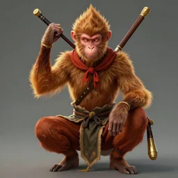 humanoid monkey fantasy race ,wukong, monkey king, by craig mullins, featured on artstation