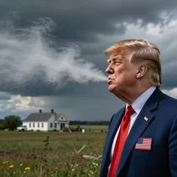 donald trump huffing paint