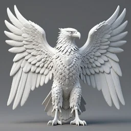 highly lifelike full body outline with eagles wings regalia adornments rayshade hdr intricate elegant lush volumetric lighting 3 d modelling