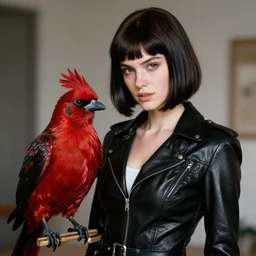 ektachrome, telephoto, highly detailed : incredibly realistic, youthful italian demure, exquisite features, feminine cut, photo 2 0 0 0's frontiers in flight leather suit cosplay fashion, cass bird, butcher billy