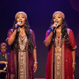 a duo of gipsy singers sings about working out