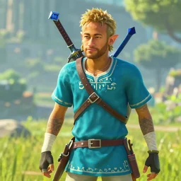 Neymar in The Legend of Zelda: Breath of the Wild