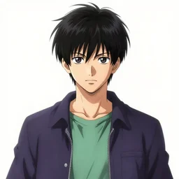 punpun onodera, anime, highly detailed, digital art, centered, portrait, colored accurately, in the style of kentaro miura