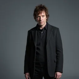 a studio photo of Neil Gaiman as Dream of the Endless, highly detailed, f/1.5, 80mm