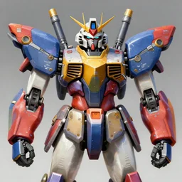 upper half portrait of colourful army mecha robot, art by hsiao - ron cheng, highly detailed, digital painting, concept art, illustration, smooth sharp focus, intricate, symmetry, artstation,
