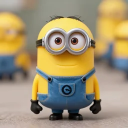 minion, realistic real life picture, 4 mm hd photography