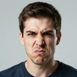 very angry man