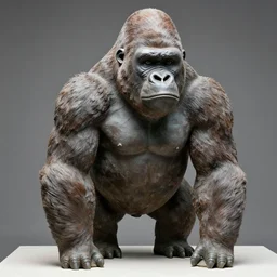 a sculpture of a gorilla