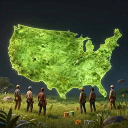 photo the last us environement part 2 farm 4 k rtx hdr volume light glow conpcet studio matte painting digital illustration fanart artstation by eytan zana and balazs agoston, jad saber and aaron limonick and pablo dominguez and florent lebrun and robby johnson