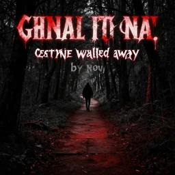This tedious path I've chosen here I certainly would've walked away by now. Gonna wait it out. dark gothic mood. black and red color scheme. graphic design. grunge.