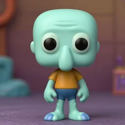 funko pop figure of handsome squidward