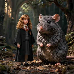 hermione and a giant rat