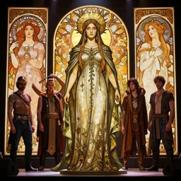 marzanna slavic goddess associated with seasonal rites based on the idea of death and rebirth of nature concept art by artgerm, tooth wu, dan mumford, beeple, rossdraws, james jean, marc simonetti and alphonse mucha, full body!! contour light effect!! hd, 4 k, stage light. octane render. sharp edge. ultra clear detailed