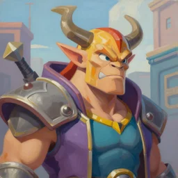 greg manchess portrait painting of gimli as dota 2 character, medium shot, asymmetrical, profile picture, organic painting, sunny day, matte painting, bold shapes, hard edges, street art, trending on artstation, by huang guangjian and gil elvgren and sachin teng