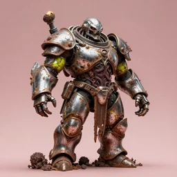 airbrush macro fatberg | viscera as god |, carapace rusted chrome chaos in dystopic armor, chris foss, enric torres, alberto bontempi, feng zu hyper realism, narrative light, muted horror of puce lime colors, epic, hyper detailed, awe inspiring, award winning horror, torch lighting, hyper realism, cinematical