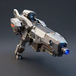 3d render concept art of a ego shooter in a Science-Fiction universe